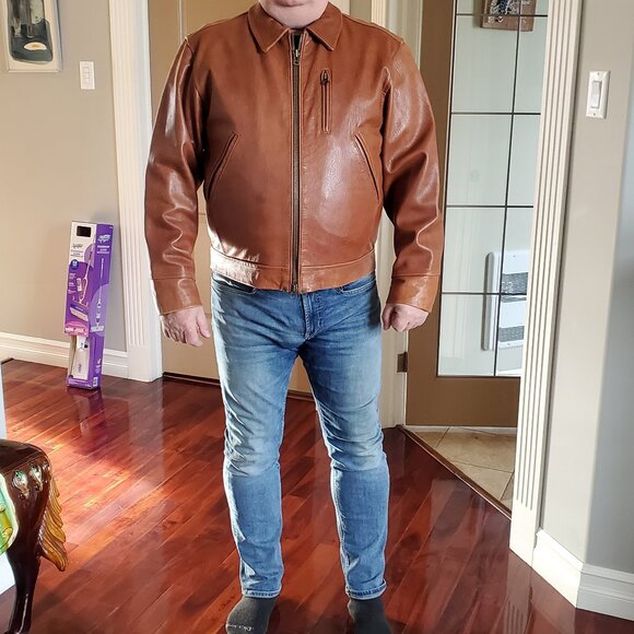 Men's leather jacket - Picture 3 of 12